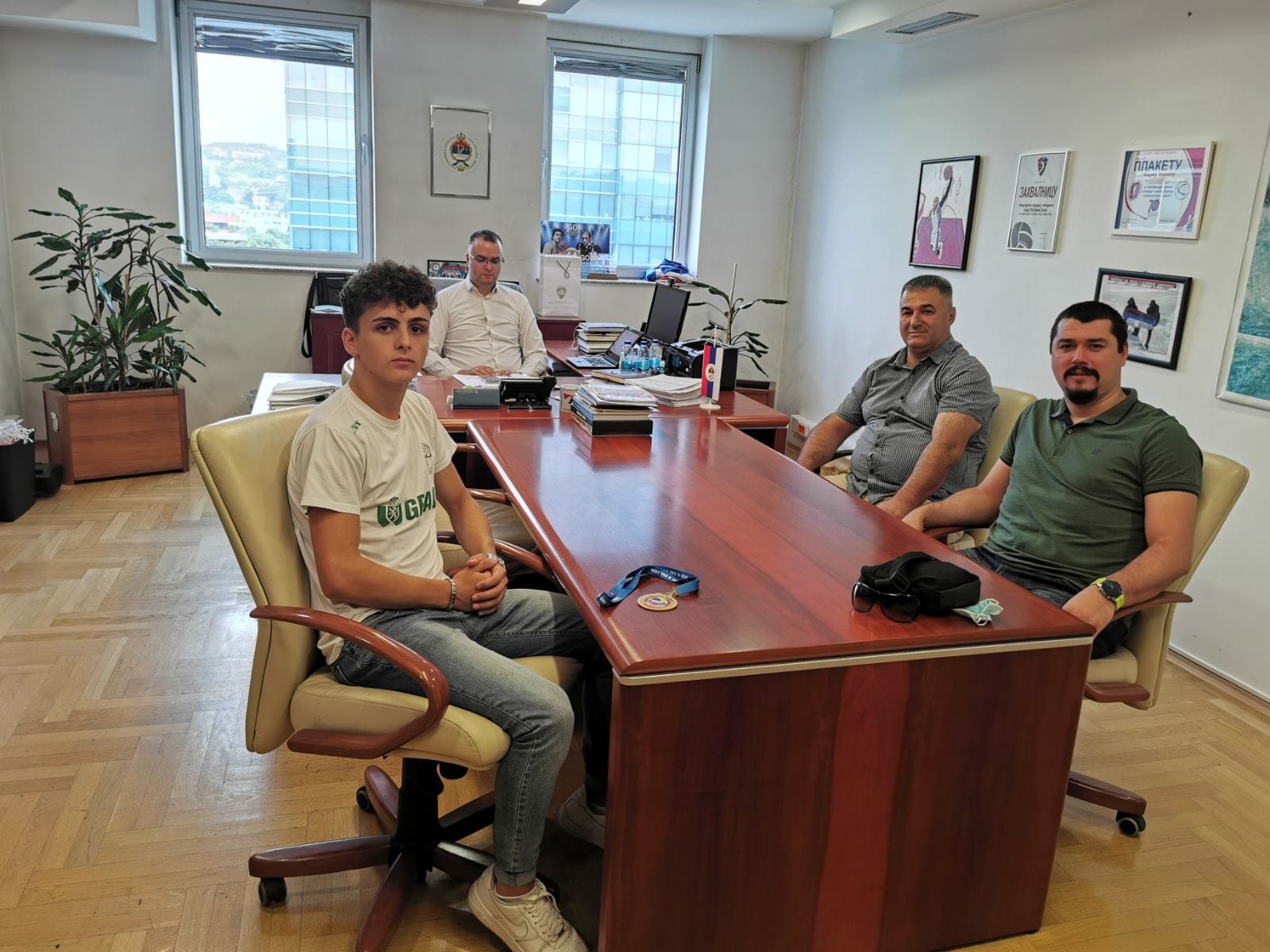 Pavle Dujaković na prijemu u Ministarstvu porodice, omladine i sporta