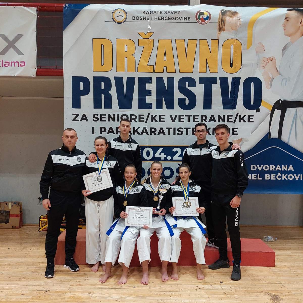 Državno prvenstvo za seniore/ke u Vogošći, KBV “Niten” 3-5. mjesto u generalnom plasmanu